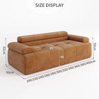!@Hot Sales Customizable Luxury I-Shaped Fabric Sofa Set Compressed Sponge Bed for Living Room Custom Furniture Manufacturer