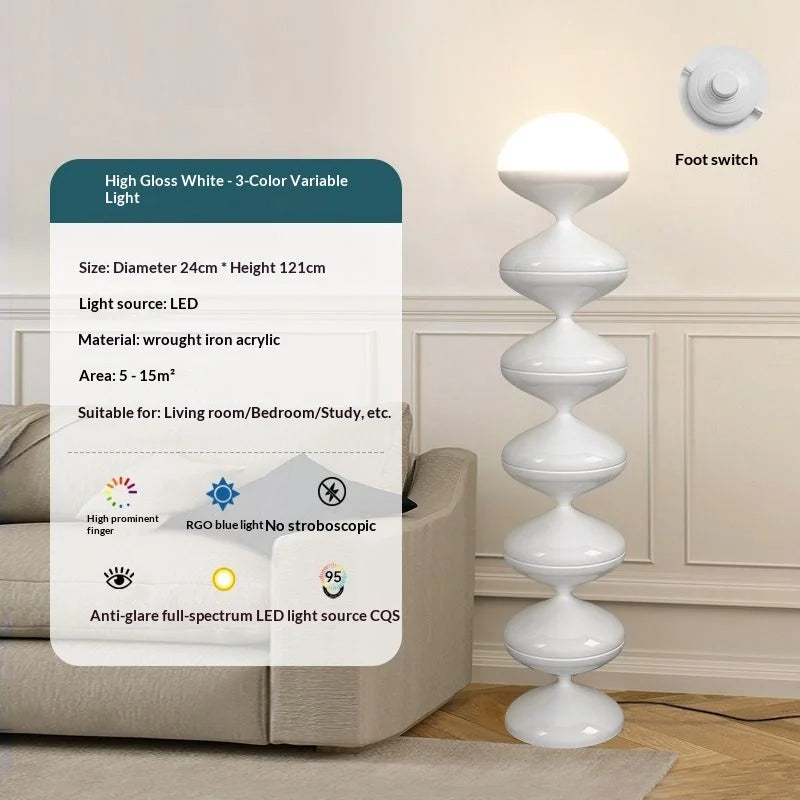 Modern Style Minimalist Light Luxury Art Floor Lamp Standing Lamp for Living Room Bedroom Study Sofa Side Home Decor Room Decor