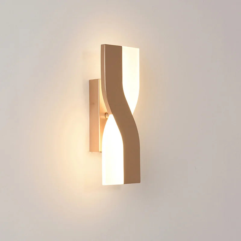 Nordic Simple LED Wall Lamp Modern Bedroom Bedside Adjustable Rotatable Lights Living Room Porch Wall Lamps Decor Lighting