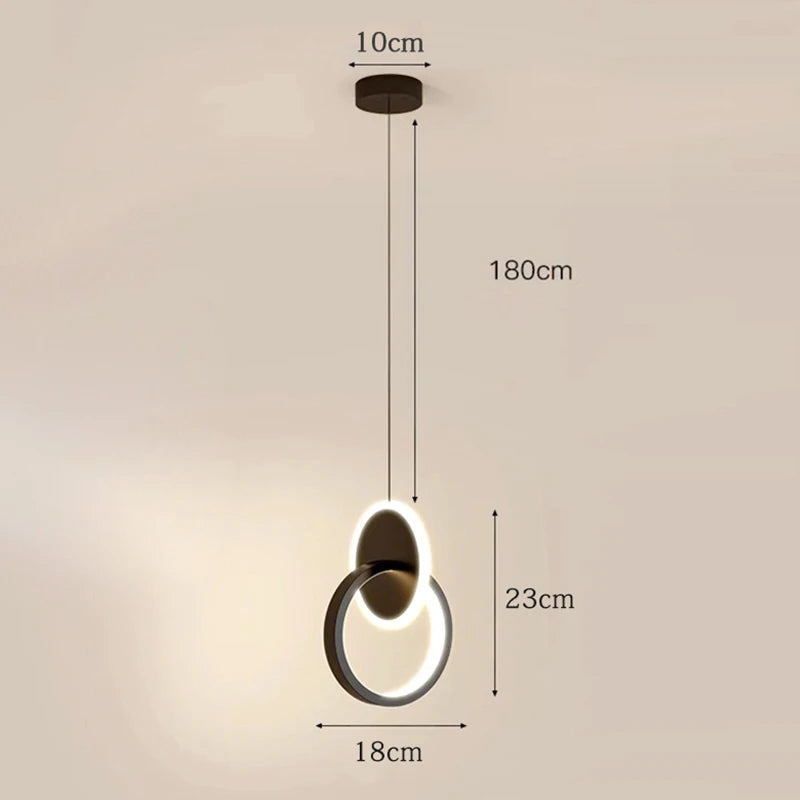 1 PC Modern Home Decor Led Lights Bedroom Lamp Bedside Pendant Light Lamps Led Chandeliers Hanging Light Indoor Lighting