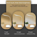 New-Led Reading Desk Lamp Portable Desk Lamp USB Charging Table Light Touch Dimming Learn Eye Protection Light Room Office