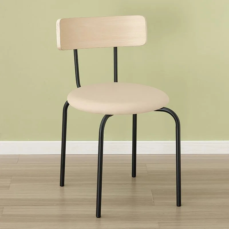Trendy European Dining Chairs White Nordic Metal Office Dining Chairs Modern Luxury Muebles Para El Hogar Home Furniture