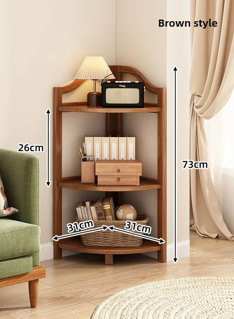 Household Goods Corner Cabinet Triangle Corner Cabinet Indoor Shelf Shelf Living Room Floor Locker Modern Simple Storage Rack