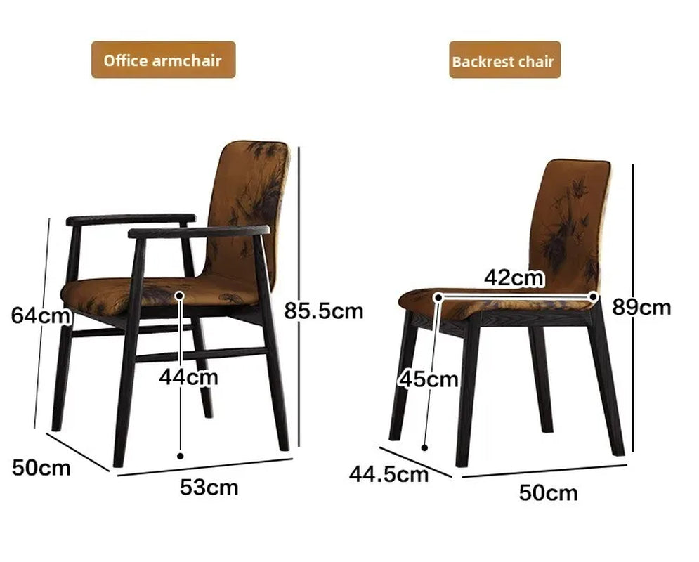 Home Office Desk Set Elegant Vintage Study Furniture Upholstered Chair Wooden Writing Desk Drawer Computer