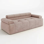!@Hot Sales Customizable Luxury I-Shaped Fabric Sofa Set Compressed Sponge Bed for Living Room Custom Furniture Manufacturer