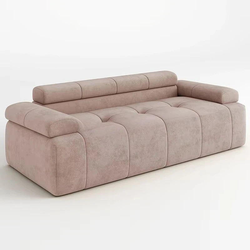 !@Hot Sales Customizable Luxury I-Shaped Fabric Sofa Set Compressed Sponge Bed for Living Room Custom Furniture Manufacturer
