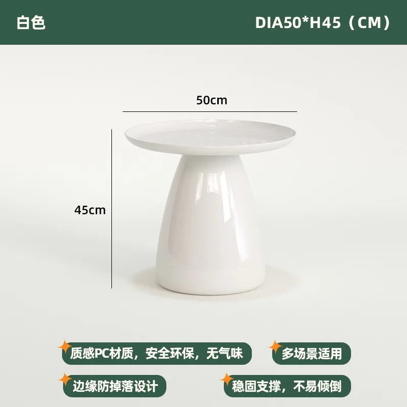 Nordic Bedside Table Simple Modern Bedroom Home Storage Simple Bedside Tables Creative round Leisure Small Coffee Tables