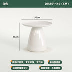 Nordic Bedside Table Simple Modern Bedroom Home Storage Simple Bedside Tables Creative round Leisure Small Coffee Tables