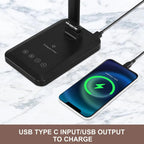 Folding Table Lamp QI Wireless Charging LED Desk Lamp Eye Protect Reading Book Lamp Touch Dimming Night Light