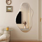 Wavy Wall Mirror Living Room Modern Decoration Aesthetic Mirror Funky Hanging Espelhos Home Decorations