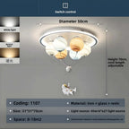 Modern Stylish Astronaut Planet Sky Led Home Ceiling Lights Art Creative Lamp for Chidren'S Bedroom Home Decoration Chandeliers