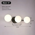 Nordic Indoor LED Wall Lights Decor for Bedroom Living Room G9 7W Frosted Glass Ball LED Wall Lamps Wall Sconce Lighting Fixture