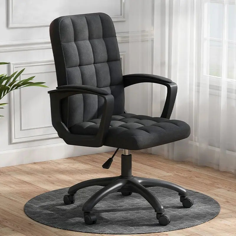 Home Computer Chair Office Chair Lifting Swivel Chair Modern Comfortable Long Backrest Seat Stool
