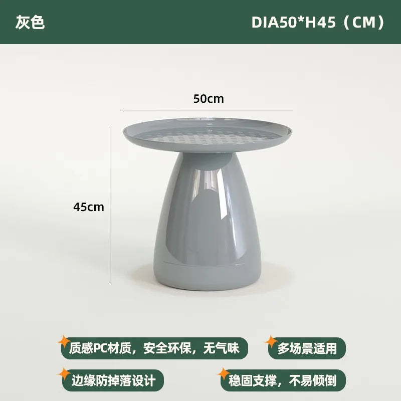 Nordic Bedside Table Simple Modern Bedroom Home Storage Simple Bedside Tables Creative round Leisure Small Coffee Tables