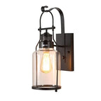 American Walkway Courtyard Villa Wall Retro Glass Wall Lamp