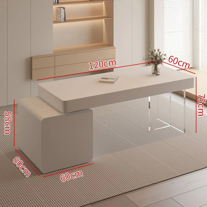 Jane Home Boss Writing Desk Beauty Salon Consultation Desk with Drawer Computer Desk