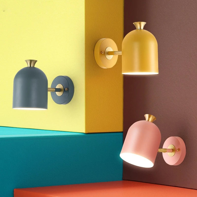 Nordic Minimalist Modern Children'S Room Bedroom Wall Lamp Creative Bedside Lamp Living Room Wall Stair Lamp
