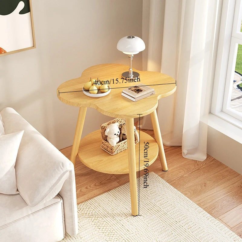 Side Table, Leisure Balcony, Small Table, Modern and Simple Living Room, Small Coffee Table, Bedside Storage