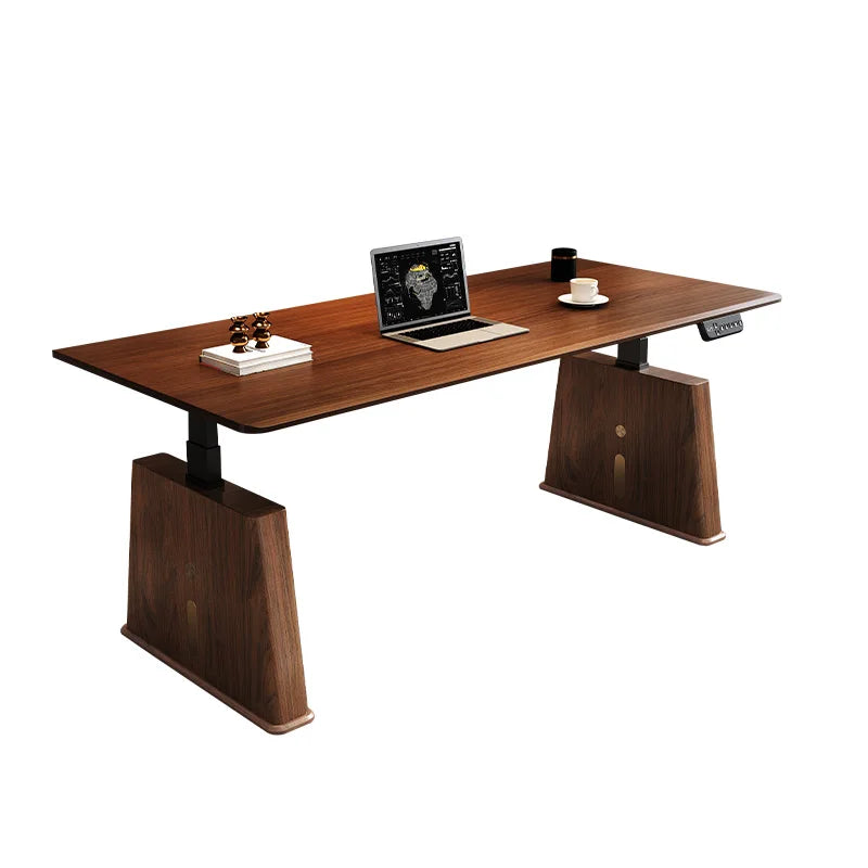 Nordic Solid Wood Smart Electric Desk Frame Multifunctional Office Computer Desk Writing Home Study Table Dual-Motor Desk FYCD
