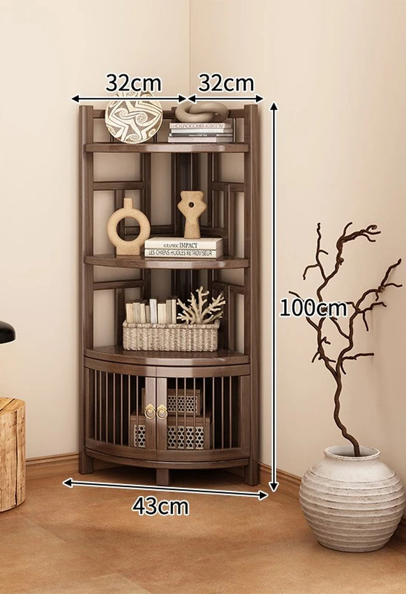 Corner Rack Multi-Layer Triangular Storage Shelf Living Room Floor-To-Wall Cabinet Kitchen Corner Tripod