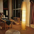 Modern Tea Table Floor Lamps Nordic Creative Bamboo Art LED Standing Light Fixtures Home Deco Living Room Bedroom Bedside Lamp