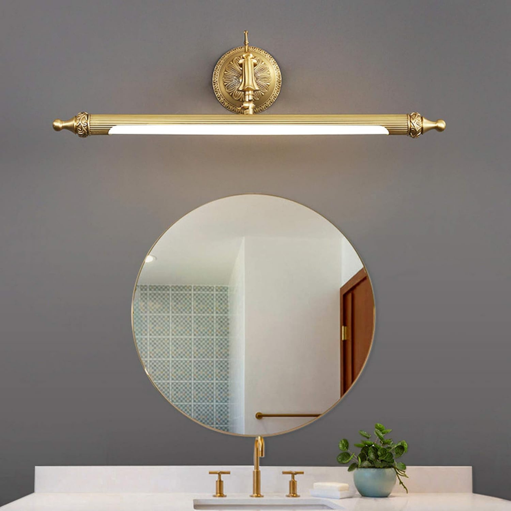 Bronze LED bathroom wall light