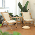 Modern Chinese style outdoor patio table and chair set with PE rattan, tempered glass table, carbon steel frame, two folding chairs, removable cushions, garden balcony and terrace furniture