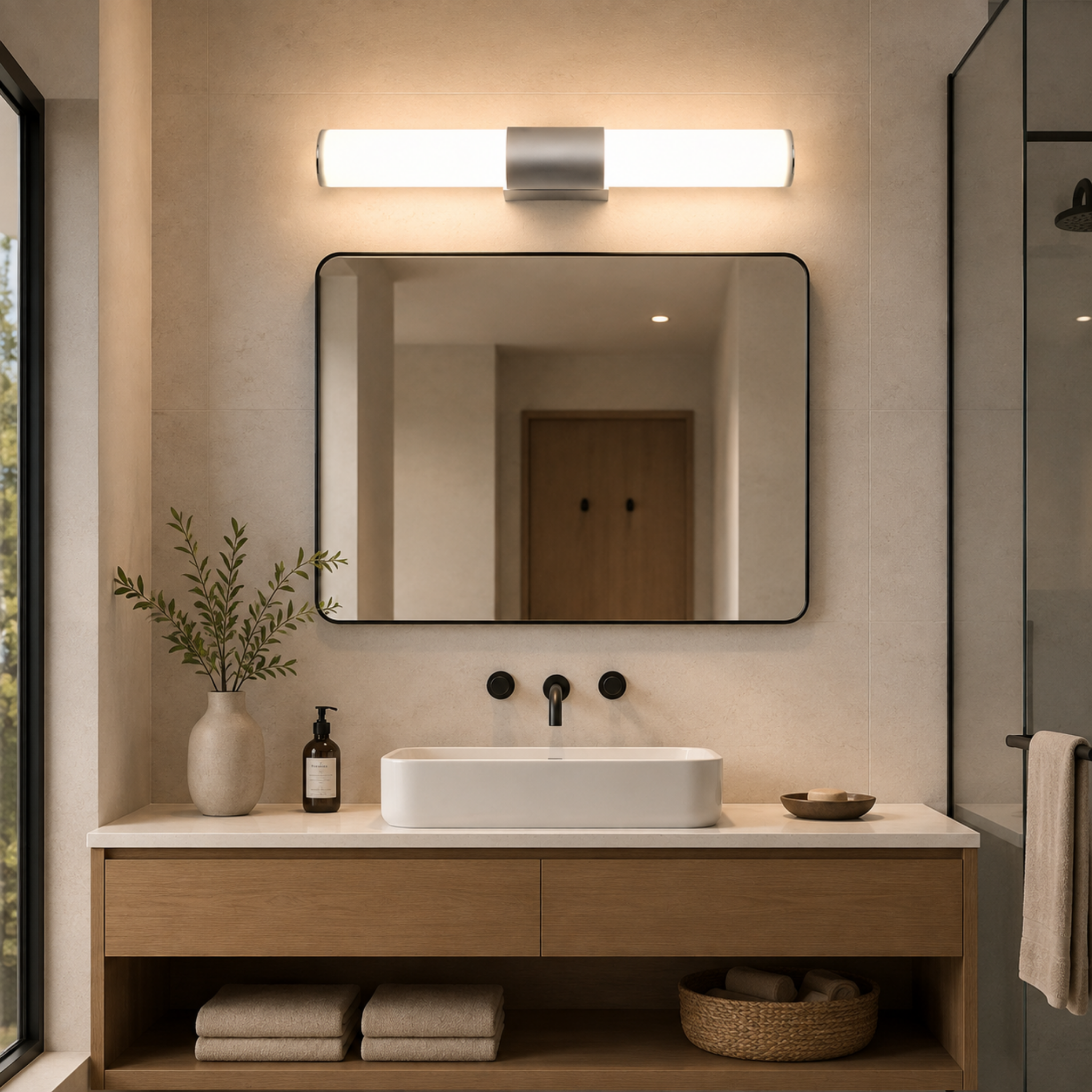 12W 16W 22W Bathroom Wall Lamp Led Mirror Light 110V 220V AC Modern Style LED Tube Waterproof Dressing Light Indoor Lighting