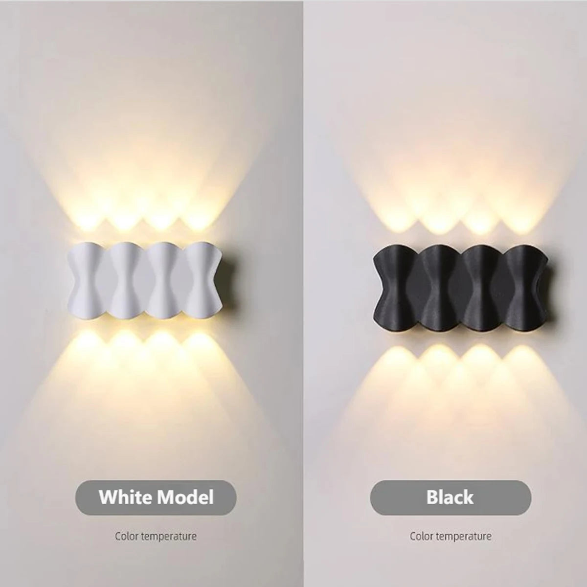 Outdoor Waterproof Wall Light AC220V Aluminum Wall Washer Creative Sconce for Living Room Bedroom Bedside