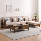 Living Room Sofas Minimalist Large Wooden Daybed Lazy Sofas Lounges Home Furniture