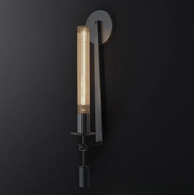 Simple Postmodern Scandinavian Wall Lamp for Hotel Bedroom Bedside Lamp Creative Light Luxury Corridor Background Decor Lighting