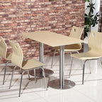 For Fast Food Restaurant Dining Table and Chair Set for Breakfast Snack Burger Milk Tea Shop High End Catering Staff Canteen
