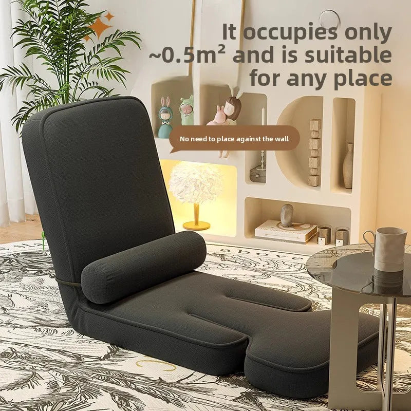 Bay Window Lazy Sofa Tatami Single Folding Bed Back Chair Office Multifunctional Dormitory Thick Cushion Lumbar Support