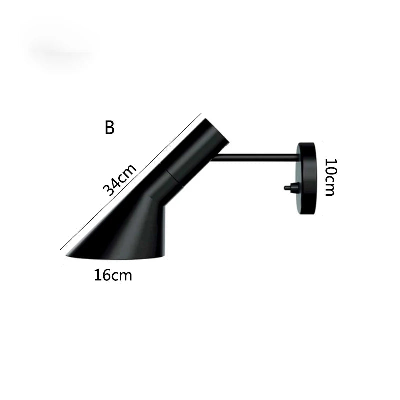 iron Wall Lamps Bedroom Living Room Wall Sconce Black White Home Decor Hotel Balcony beside Lighting