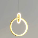 Round LED hanging light with 3000K warm light