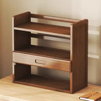 Bamboo Desktop Multi-Layer Storage Rack, Student Desk Storage Cabinet, Office File Rack, Bookshelf, Miscellaneous Storage Rack