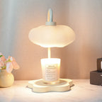 Creative Cloud-Shaped Wax Melt Lamp with Timer Aromatherapy Night Light Scented Candle Warmer Stylish Desk Table Lamp for Home