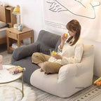 Ljylazy Linen Single Double Minimalist Sofa Leisure Bean Bag Chair Living Room Personality Puffs Sofa Creative Home Furniture