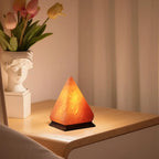 Himalayan Salt Lamp LED Night Light with Base Crystal Salt Rock Lamp LED Atmosphere Lamp Home Bedroom Decoration