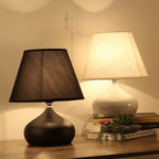 Modern Fashion Simplicity Ceramics Desk Lamp Iron Cloth Led Table Lamp for Bedroom Bedside Lamp Living Room Deco Lights Fixtures