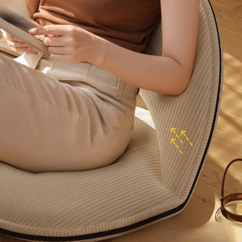 Japanese Style Tatami Chair Lazy Sofa Floor Cushion Portable Folding Legless Backrest Chair Bay Window Foldable New Arrival