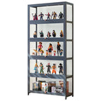 Figure Display Cabinet Imitation Glass Transparent Dust-Proof Display Cabinet Lego Toys Acrylic Storage Box Bookcase Shelf