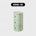 Nordic round Household Simple Creative Bedside Tables Bedroom Storage Cabinet Plastic Light Luxury Combination Small Cabinets