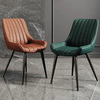 Modern Minimalist Backrest Dining Chairs Nordic Home Restaurant Furniture Light Luxury Leather Dressing Chair