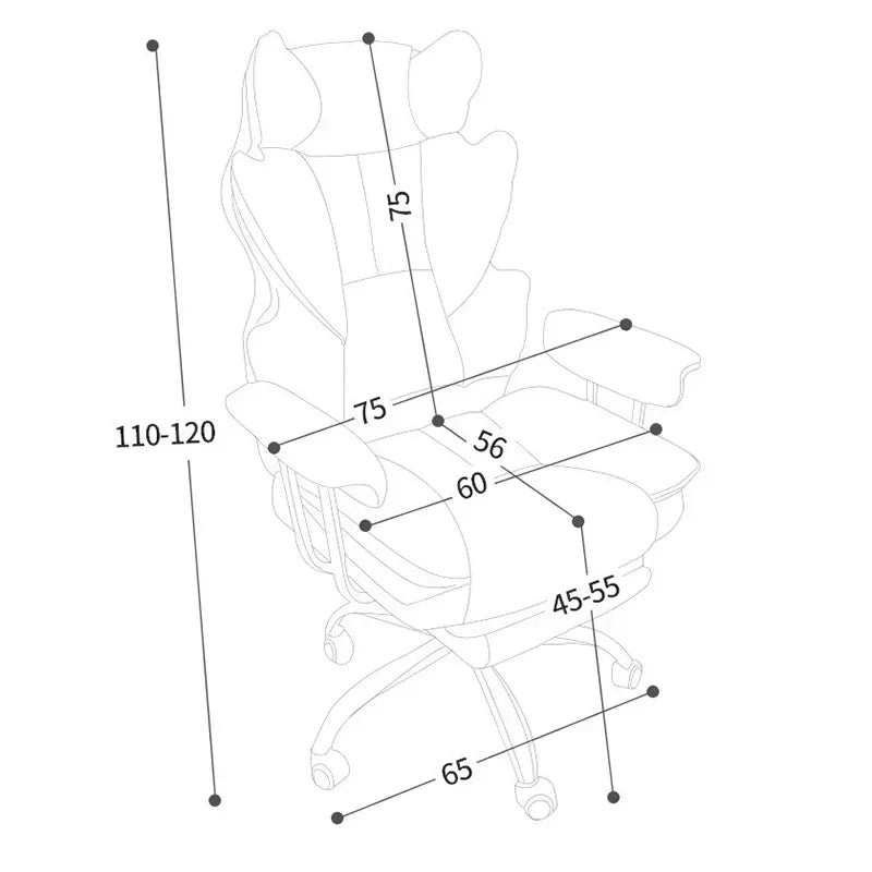 Comfortable Sedentary Computer Gaming Chair Ergonomic Bedroom with Sofa Office Desk Study Lift Chair Office Furniture FYOC