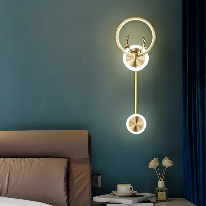 Modern LED Wall Lamp Creative Luxury Wall Lamp for Living Room Bedroom Bedside TV Background Restaurant Decor Wall Sconces