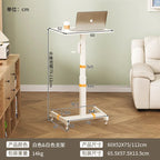.Lifting Computer Desk Mobile Desk with Wheel Ideal for Home Learning Adjustable Gamer Desk for Adults