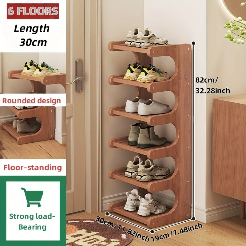 Shoe Rack, Shoe Organizer, Multifunctional Storage Design, Sturdy and Durable, Suitable for Bedroom, Dormitory, Home