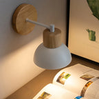 Nordic Wall Light LED Creative Modern Simple Corridor Bedroom Room Living Room Solid Wood Lighting Fixture