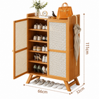 Modern Multi-Layer Shoe Rack Cabinet, Dustproof Entryway Shoe Storage